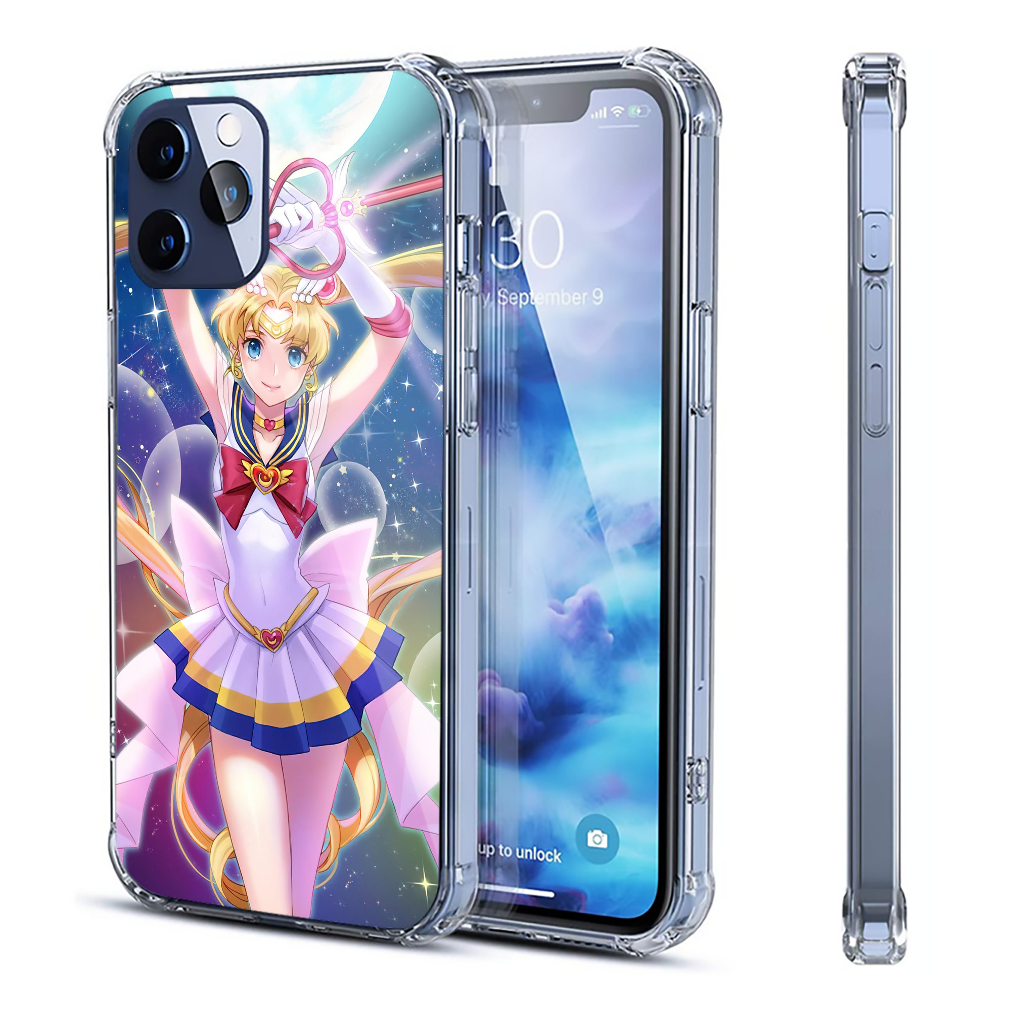 （画像用） 美少女戦士セーラームーン Sailor Moon 【iPhone 12シリーズ対応】透明スマホケース（クリアソフトケース）